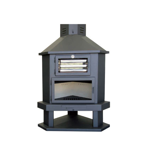 barbacoa a leña con horno - Stockestufa.com✔