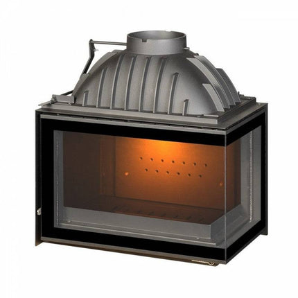 Chimenea 700 Angulo Cristal | Chimenea de leña moderna | Stockestufa-Esangar ✔