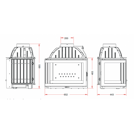 Chimenea 700 Angulo Cristal | Chimenea de leña moderna | Stockestufa-Esangar ✔