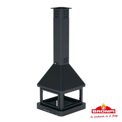 HUELVA C Chimenea Metálica de Leña de Bronpi | Stockestufa – Esangar ✔