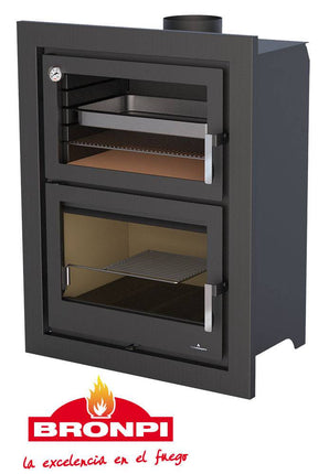 Murano E de Bronpi Insertable de leña con Horno | Stockestufa – Esangar ✔