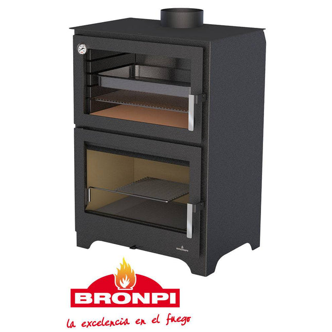 Murano de Bronpi Estufa de Leña con Horno | Stockestufa – Esangar ✔