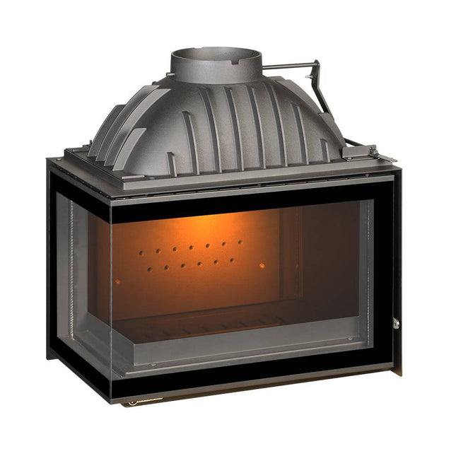 Chimenea 700 Angulo Cristal | Chimenea de leña moderna | Stockestufa-Esangar ✔