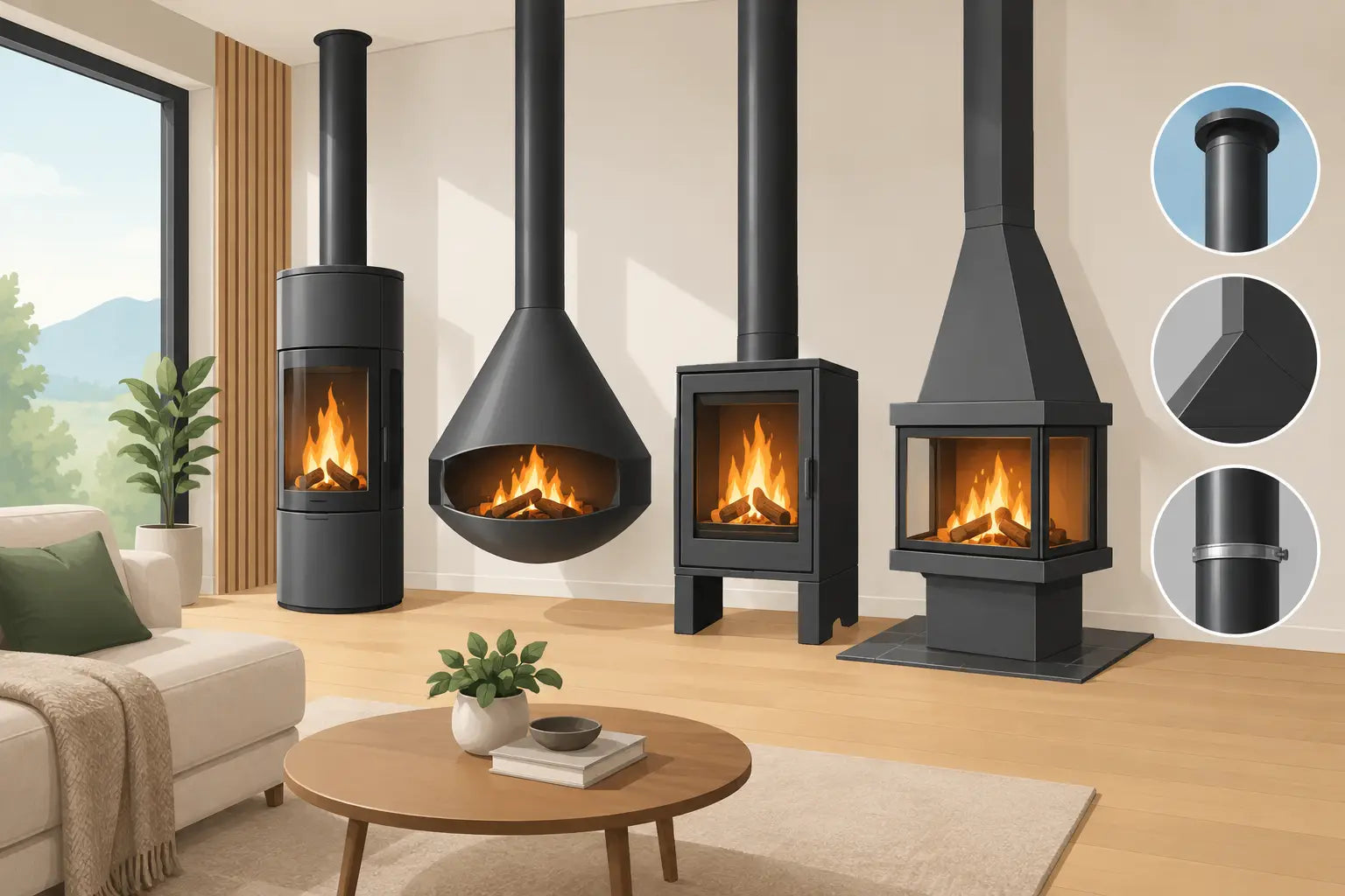 Cómo elegir chimeneas metálicas para su hogar