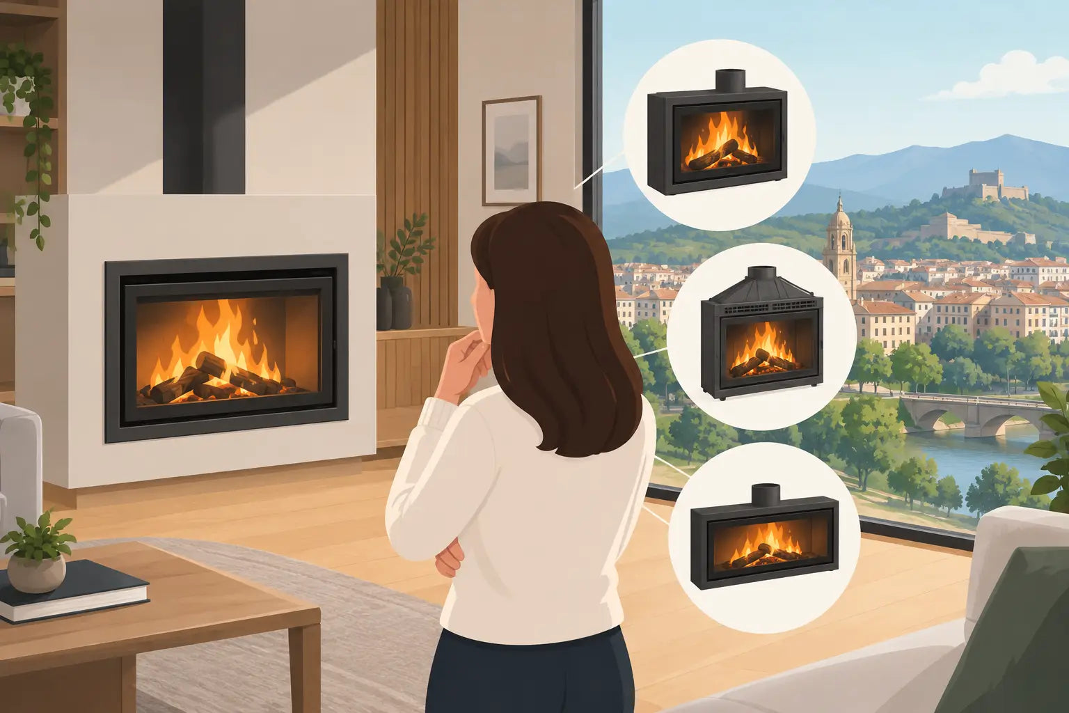 Cómo elegir insertables de chimenea en Pamplona