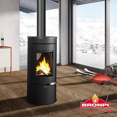 estufa redonda de leña - Stockestufa.com✔