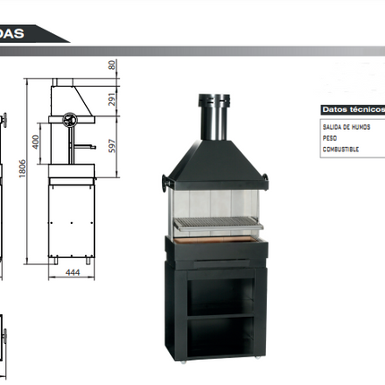 Patio Barbacoa De Carbón Ferlux | Stockestufa - Esangar ✔