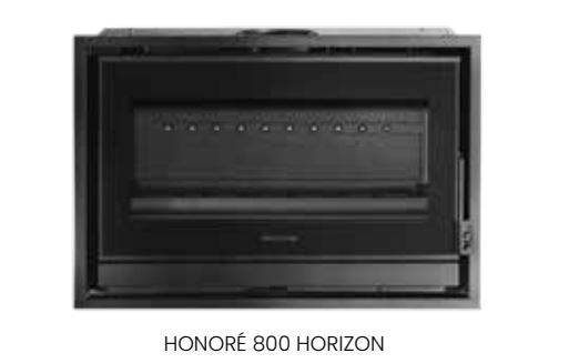 Cassette de Leña HONORÉ 800 HORIZON - 10kW | Stockestufa.com