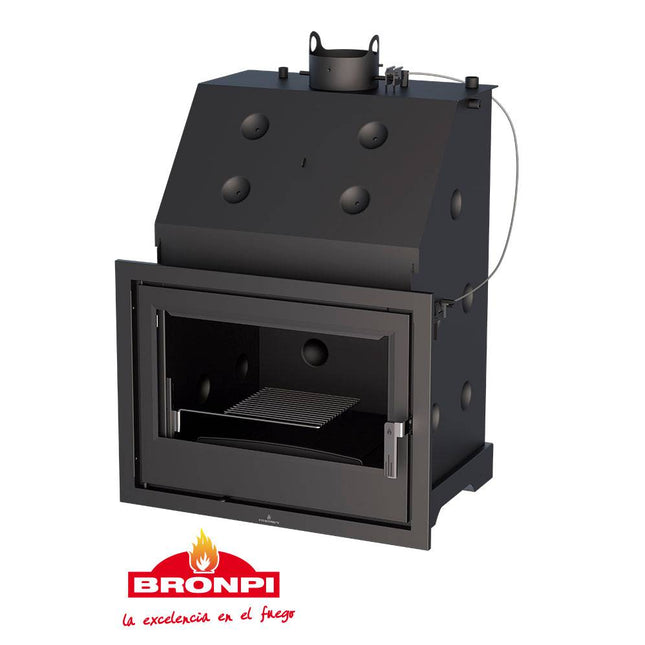 HYDROBRONPI 80E / 80E. VISION | Termochimenea de  Leña | Stockestufa – Esangar ✔