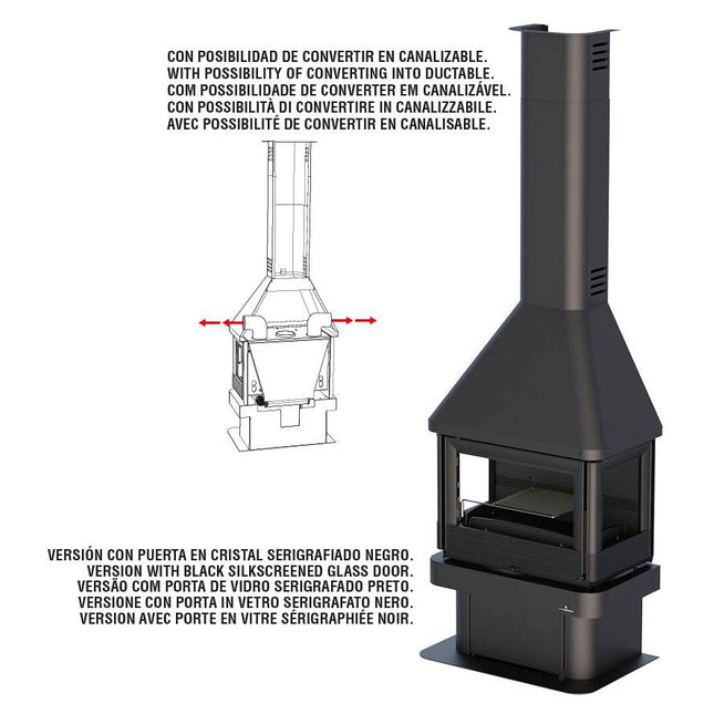  Lisboa 3C Chimenea de Leña Bronpi | Stockestufa – Esangar ✔