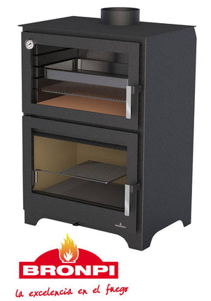 Murano de Bronpi Estufa de Leña con Horno | Stockestufa – Esangar ✔
