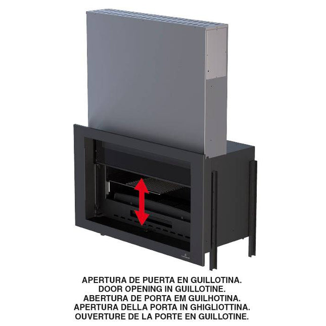 Paris 90 Vision Guillotina Hogar de Leña | Stockestufa – Esangar ✔