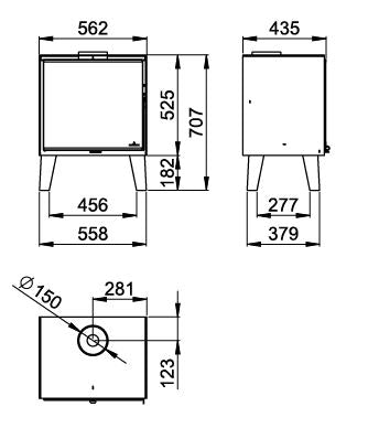 Estufa de leña Bronpi Arus