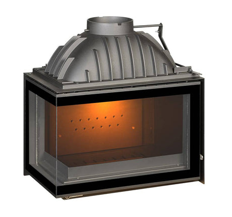 Chimenea 700 Angulo Cristal | Chimenea de leña moderna | Stockestufa-Esangar ✔