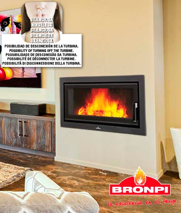 Londres T Vision de Bronpi Hogar de Leña para Chimeneas | Stockestufa – Esangar ✔