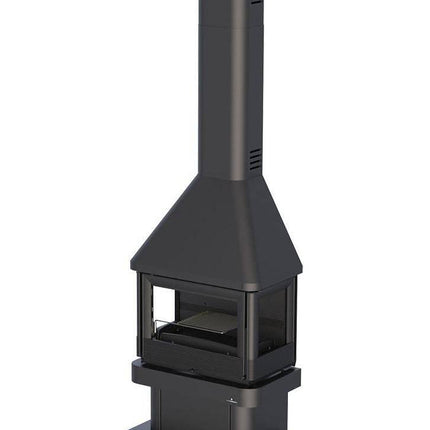 LISBOA 3C VISION  Chimenea Metálica de Leña | Stockestufa – Esangar ✔