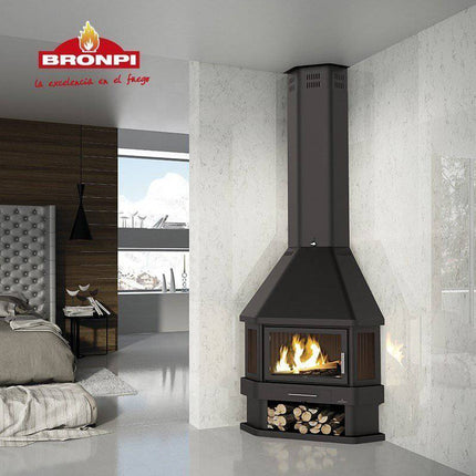 Lorca R de Bronpi Chimenea de leña Stockestufa – Esangar ✔